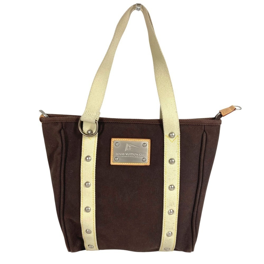 LOUIS VUITTON Authentic Brown Canvas Shoulder Bag